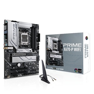 Carte mère de bureau Prime 670 P WiFi AMD X670 pour AM5 ATX avec trois emplacements M.2 DDR5 128 Go double canal - Product Image 1