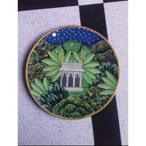 Hand-Painted Traditional Indian Folk Design <b>Wall</b> <b>Plate</b> Eco-Friendly Art for Diwali & Retirement Gifts Home & Meditation Rooms - Product Image 2