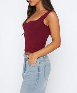 เสื้อครอปสำหรับผู้หญิงเสื้อเอวลอยลำลองทรงสั้นผ้านุ่มใส่สบายใช้ในชีวิตประจำวัน - Product Image 1