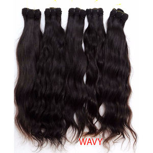 Extensions de cheveux humains vierges indiens de qualité supérieure, 10 à 34 pouces, marque HUMAN HAIR - Product Image 2