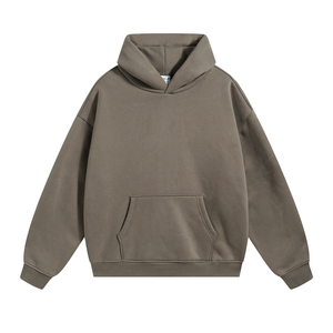 Custom Puff Print Blank Hoodies 400gsm Heavy Fleece Oversized Pullover Streetwear Hoodies No MOQ - Product Image 5