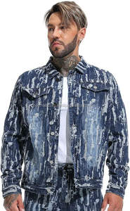 Boomletcorp Oem Service Denim Jackets Hot Selling in High Quality 2024 Street Wear Customized Best Sale Denim Jackets for Men. - Product Image 4