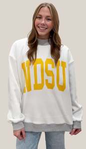 Sudadera Oversize de Cuello Alto para Mujer, de Algodón Grueso 360GSM, con Estampado de Letras Blancas y Verdes, Manga Larga, Casual de Otoño - Product Image 5