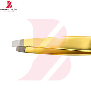 แหนบดึงขนคิ้วปลายเฉียงรุ่นใหม่ล่าสุด ปี 2026 สีทอง คุณภาพดี ผลิตตามสั่งได้ทุกแบบ กำจัดขนได้อย่างแม่นยำ - Product Image 6