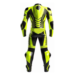 Traje de Carreras de Motocicleta de Cuero de 2 Piezas, Ajuste Personalizado, Transpirable, Manga Larga, Unisex, para Speedway y Pista Plana, Verano, Hecho en Pakistán - Product Image 4