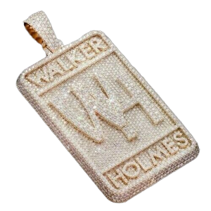 Colgante Temático de Walker Holmes, Chapado en Oro de 18K, Aleación con Incrustaciones de Cristal y Diamantes de Imitación, Estilo Hiphop, Amuleto Unisex, Regalo - Product Image 2