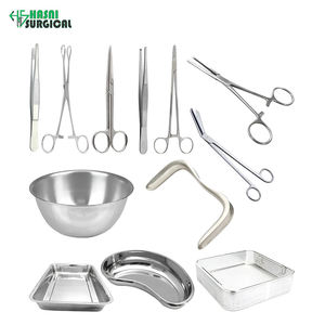 Kit Profesional de Curación de Heridas Pequeñas para Cirugía Menor Básica, Instrumentos Quirúrgicos de Acero Inoxidable, Set Manual de Ginecología para Hospital - Product Image 1