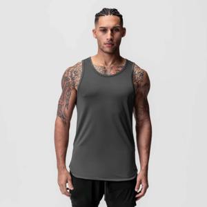 Camiseta sin mangas para hombre, de punto, 100% algodón, ligera, transpirable, personalizada, para gimnasio y running, estilo moderno. - Product Image 4