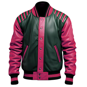Chaqueta Varsity con Capucha para Hombre, Cuello Alto, Chaqueta Letterman con Botones al Frente, Ropa de Invierno, Logotipo Personalizado - Product Image 1