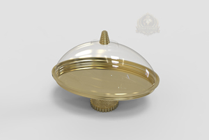 Soporte de Lujo para Tartas, Bandeja Dorada para Servir, Juego de Servicio Árabe, Decoración de Ramadán, Estilo Majlis de Abu Dhabi, Colección Eid, Postre de Boda - Product Image 4