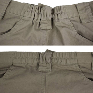 Pantalon cargo décontracté en coton pour homme, coupe ample, multi-poches, pantalon d'extérieur avec fermeture éclair, confortable pour un usage quotidien, pantalon cargo pour homme - Product Image 6
