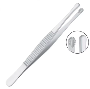 Pinces à tissus antidérapantes en acier inoxydable, dents personnalisées, pointes de précision fabriquées sur mesure, instruments chirurgicaux Excel à prix réduit - Product Image 1