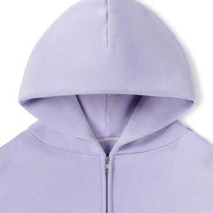 Mens Zipper Hoodie Heavyweight Full ZIP Hooded Sweatshirt Relaxed Fit Warm Casual <b>Jacket</b> Custom Logo Fleece Streetwear Apparel - Product Image 2