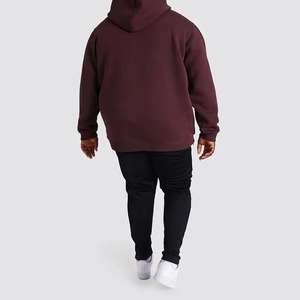 Sweat à capuche unisexe confortable en coton épais avec logo en relief, personnalisable OEM, motif uni, techniques de broderie, bonne qualité - Product Image 2