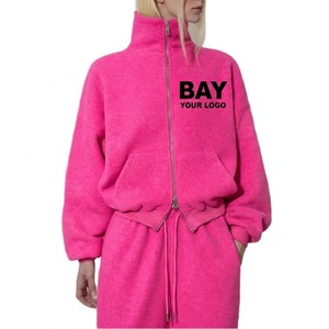 Conjunto de Ropa Deportiva para Mujer, Sudadera con Capucha y Pantalones Deportivos Suaves, Conjunto Deportivo para Mujer, Sudadera con Cierre y Pantalones Deportivos Ajustados - Product Image 3