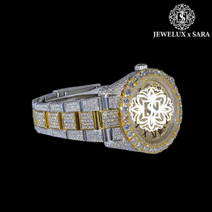 Reloj de Diamantes de Acero Inoxidable Unisex de Alta Gama Más Vendido con Función de Cronógrafo para Ocasiones Formales y Deportivas - Product Image 1
