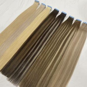 <strong>Real</strong> Human Remy <strong>Hair</strong> Tape <strong>Extensions</strong> Invisible Tabs <strong>Double-Sided</strong> 50/100g Cabello Humano Russian <strong>Hair</strong> Wholesale - Product Image 3