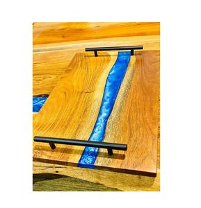 ถาดใส่อาหารเช้าไม้เรซิ่นสุดหรู งานแฮนด์เมด งานฝีมือคุณภาพสูง ขัดเงาอย่างดี ลดราคาสุดพิเศษ - Product Image 4