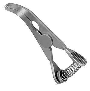 Pinza Hemostática Cruzada Curva de Acero Inoxidable Glover Atrauma Bulldog Premium para Cirugía Vascular, Instrumentos Médicos Manuales Clase Quirúrgica - Product Image 1