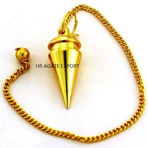 Pendule en laiton en métal en spirale Pendule en métal en laiton en gros Pendules de commande en or de qualité supérieure - Product Image 5