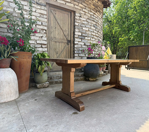 Rustic <b>Brown</b> Recycled Wood Oak <b>Table</b> Living Room Glass Cabinet Furniture for Home Use from VietNam. - Product Image 6