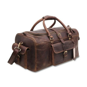 Bolsa de Viaje de Cuero Vacuno Genuino de Primera Calidad Hecha a Mano, Resistente al Agua, Personalizada, Unisex, para Fin de Semana - Product Image 2