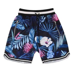 Custom Casual Solid Sublimation Double <b>Layered</b> 100% Polyester Canvas Breathable Anti-Wrinkle Quick Dry Drawstring Closure Shorts - Product Image 1