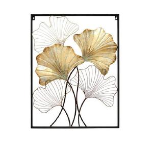 Nouveauté : Sculpture murale en fil métallique décorative, design moderne, motif floral, pour la maison, en fer, taille personnalisable - Product Image 1