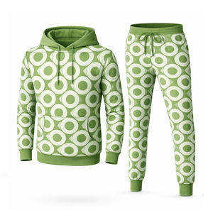 Ensemble de survêtement réversible coupe-vent personnalisé pour homme, pantalon de jogging à fermeture éclair intégrale, ensemble de vêtements de sport deux pièces imprimé 100% - Product Image 6