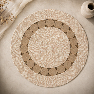Wholesale Handicraft Jute Rug <b>Round</b> Seagrass <b>Carpet</b> for Living Room | Indoor Eco Friendly Handmade Rug | OEM Supplier India - Product Image 5