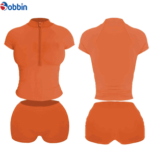 Women's <b>Sets</b> Summer Cotton 1/4 Zipper T-Shirt <b>Sexy</b> Outfits <b>Sets</b> Custom Logo Shorts <b>Set</b> Summer Women Clothes Short Sleeve <b>Sets</b> - Product Image 2