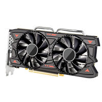 Carte graphique X580 pour PC de bureau de jeu, composant informatique GDDR5 8 Go, refroidissement à double ventilateur, GPU dédié haute vitesse OEM