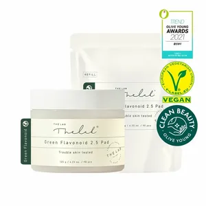 รีฟิลสำหรับล้างหน้ารุ่น Blanc Doux The Lab Green flavonoid แผ่น2.5 90แผ่นข้อเสนอพิเศษ - Product Image 1
