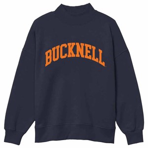 BUCKNELL Custom Made Cotton Crew <b>Neck</b> <b>Mock</b> <b>Neck</b> Sweatshirt Printing Applique Embroidery Vintage Fleece Pullover for Men Women - Product Image 1