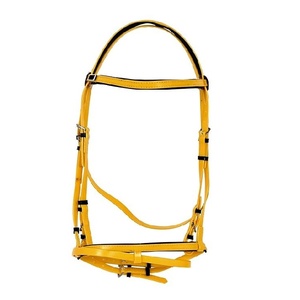 Bridon de cheval en PVC de qualité supérieure avec rembourrage en néoprène bleu, usage équestre, taille personnalisée, produit en gros - Product Image 3