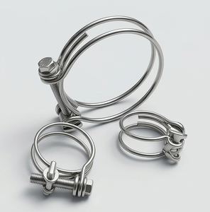Stainless Steel Wire Hose Clip Head Durable <b>Pipe</b> <b>Fitting</b> Hardware For Industrial Fastening Applications Worldwide Export Use - Product Image 1