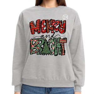 Sudadera Personalizada para Mujer, con Estampado de Rayas y Puntos, de Felpa, Transpirable, Ecológica, con Cuello Redondo, para Invierno, Navidad - Product Image 3
