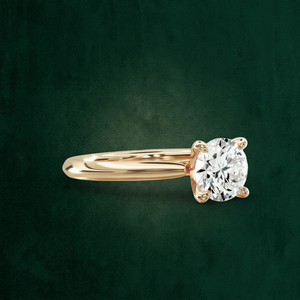 Anillo Grande de Oro Sólido de 18K con Corte Brillante Redondo, Diseño Summit Signature de 4ct, Engaste de Garras, Regalo de Aniversario, Personalizado OEM B2B - Product Image 4