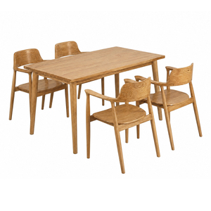 Solid Teak Premium Scandinavian Wholesale Soren Teak <b>Dining</b> <b>Set</b> Hirosima Chair <b>Dining</b> Room Furniture for Home and Restaurant Use - Product Image 1