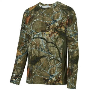 T-shirts de chasse pour hommes en polyester et coton respirant, couleur élégante, nouvelle mode, vente en gros - Product Image 4