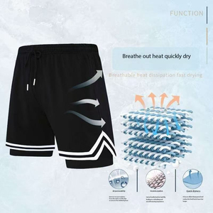 Shorts de sport décontractés légers et solides pour hommes, séchage rapide, absorption de la transpiration, pour le basketball et la gym, collection été 2026, marque privée - Product Image 5
