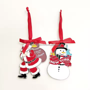Modern Eco-Friendly Design Quick Delivery Cast Metal Custom Christmas Tree Ornaments for Promotion - Product Image 2