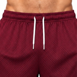 Men Mesh <b>Mid</b> Waist Athletic Shorts Quick Dry Breathable Waterproof Casual Sports Gym Running Basketball Training Loose Fit - Product Image 4