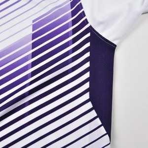Camiseta de Fútbol para Hombre, Degradado Blanco y Morado, Manga Corta, Cuello en V, Poliéster que Absorbe la Humedad, Uniforme para Todas las Temporadas, Ropa Deportiva para Adultos - Product Image 5