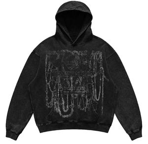Winter Highstreet New Design <b>Lined</b> Double Layer Heavy Weight Zipper Washed Plain Dyed Vintage Hoodie <b>Jacket</b> for Men 100% Cotton - Product Image 2