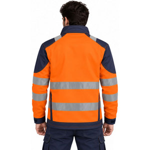 Sweat-shirt de sécurité réfléchissant haute visibilité, doublé en polaire, vêtements de travail robustes, veste de protection hivernale pour hommes et femmes - Product Image 5