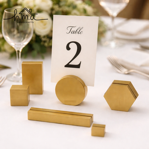 Gold Rectangle Wood DIY Modern Place <b>Card</b> Holders <b>Table</b> <b>Card</b> Stands for Weddings Events and <b>Table</b> Settings - Product Image 6