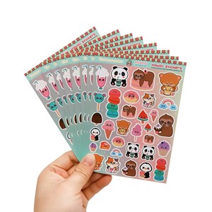 Hojas de Pegatinas Decorativas Personalizadas con Diseño de Dibujos Animados, Corte Kiss Cut, al por Mayor |   Pegatinas Impresas con UV para Computadoras Portátiles y Libros, Resistentes al Agua y con Acabado Brillante - Product Image 1