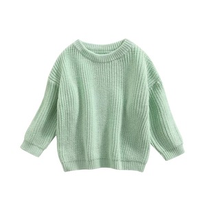 Pull tendance pour garçons, qualité supérieure, tissu en acrylique doux, motif rayé, décontracté, à porter tous les jours en automne - Product Image 1