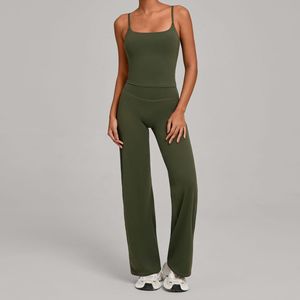 Ladies Solid Athletic Yoga Set Stretch Fitness Bra High-Waisted <b>Leggings</b> Elastic Waist Anti-Bacterial Comfortable Gym Training - Product Image 3